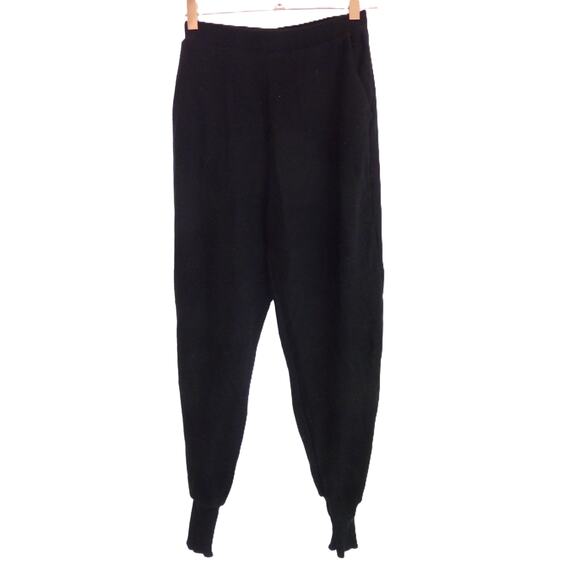 Zara Knit Jogger Pull Up Black Pants Size S - Picture 1 of 4